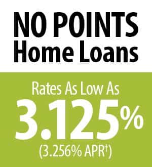 No Points Home Loans Rates As Low As 3.125% (3.256% APR)