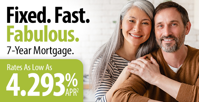 Fixed. Fast. Fabulous. 7-Year Mortgage. Rates as low as 4.293% APR2