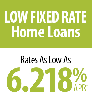 Low fixed rate home loans. Rates as low as 6.218% APR†